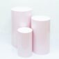 Pink Round Plinths Hire